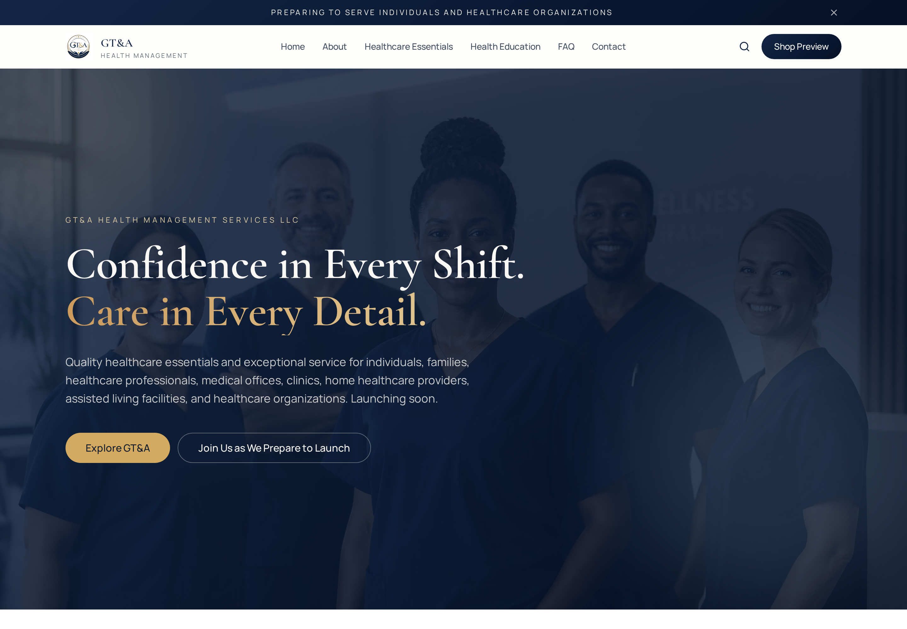 GT&A Health Management Services website preview